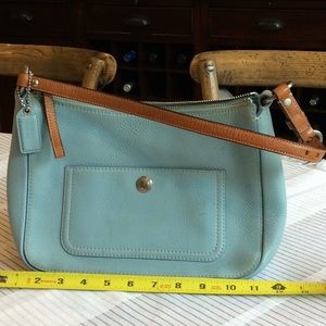 Coach  purse. Robin eggs blue